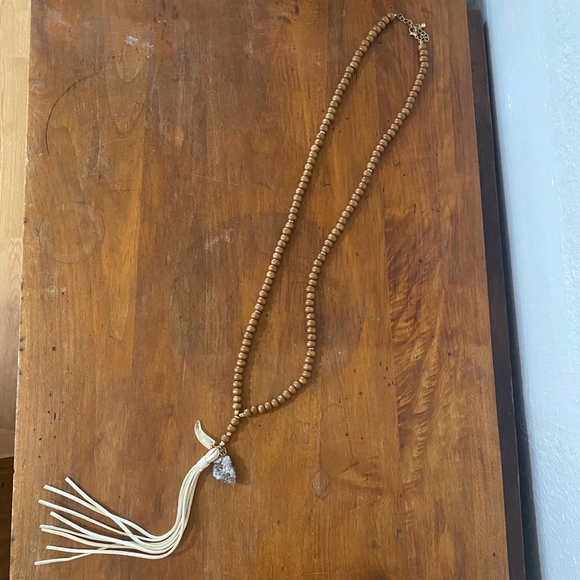 Boho Long Beaded Y Necklace with Pendants - Picture 5 of 7